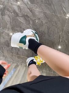SoleSerenity 2025 New Korean Chunky Sneakers: High Cut Rubber Shoes for Women