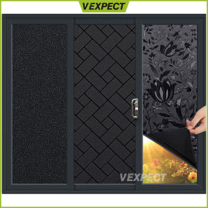 Total Blackout Window Sticker Film Privacy Window Film Sticker Blackout Frosted Glass Sticker Tinted Tingkap Rumah