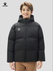 Kelme | Autumn and Winter 2025 New Boys Hooded Thermal Coat