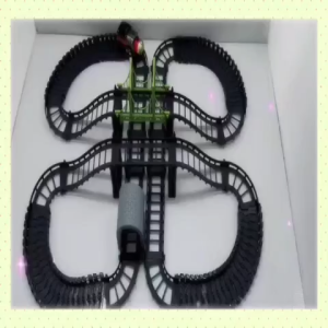 🚂CLASSICAL TRAIN TRACK 122 PCS BUILD MULTIPLE LAYOUTS LET THE CAR ENJOY ITSELF SHUTTLE IN THE TRACK🚂 BFK106660