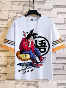 Dragon Ball Super Joint Name Saiya Short Sleeve Men and Women Wukong Ins Super Hot T-Shirt Cartoon Summer Country Trendy Work Clothing Wear