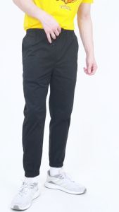 Forest 100% Cotton Twill Regular Fit Jogger Cuffed Elasticated Hems Long Pants - 610213