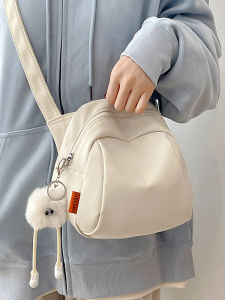 Lightweight Nylon Canvas Crossbody Bag Womens Stylish Shell Bag Casual Single Shoulder Sling Bag Trendy 2026 New Model