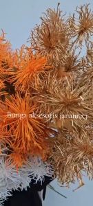 Bunga Hias Aksesoris Jarum Artificial 3 Cabang