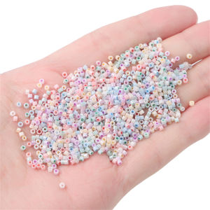 10g 2mm High Quality Solid Colors Glass Beads Loose Spacer Beads For Needle Work Handmade Jewelry DIY Making Accessories
