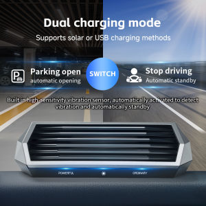 1pc car mounted solar purifier intelligent technology stop running while driving automatic start when parking for use in the