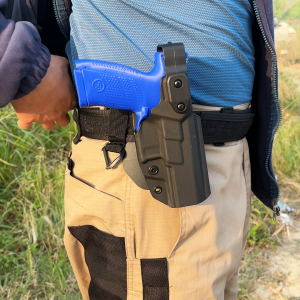 CZ P10 Duty Holster for 9mm Level 2 OWB Kydex Holster Thumb-Release Retention Compatible Quick Detach System