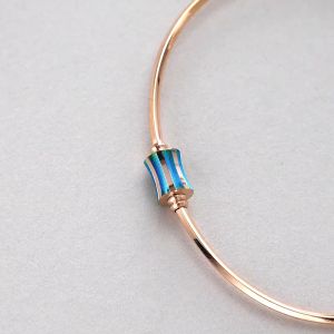 Chow Sang Sang Minty Collection 18K Rose Gold Colourful Bangle 91702K