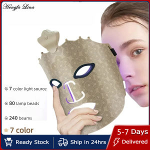 Hengfa Lina Red Light Therapy Photon Mask 7 Colors Silicone Mask Full Face Wirelessly Infrared Led Mask Light Therapy Beauty Device
