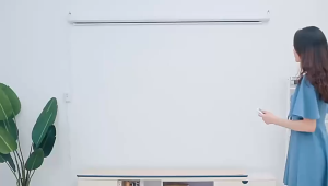 Aquila Automatic Projection Screen 72" & 100" White Glass Fiber For Projector