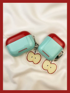 Ins Korean Style Color Collision Green Airpods Protective Case Wireless Bluetooth Compatible with  AirPods pro 4th Generation