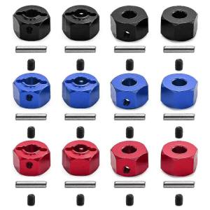 ONEVAN | 4pcs 12mm Metal Wheel Hex Hub Adapter #3654 for Traxxas Mini Maxx RC Car Upgrade Parts