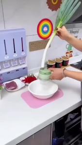 4 In 1 Vegetable Cutter Multifunctional Handheld Electric Wireless Chop Garlic Mash Minced Slice Onion Cutting Cooking Gadget