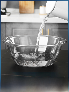 อ่างล้างหน้าพลาสติกใสหนาขนาดใหญ่สำหรับใช้ในบ้าน อ่างล้างผัก อ่างล้างเท้า อ่างล้างของเล่นเด็ก อ่างล้างเครื่องมือทำอาหาร อ่างล้างของใช้ในครัว