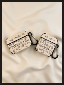 Funny Text Leather Protective Case for Apple AirPods pro 2 Wireless Bluetooth Earphones Generations 3 And 4 Compatible Soft Shell Cover