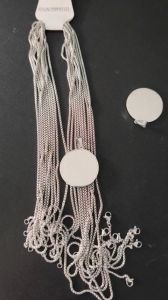 Dây Chuyền Chú Lăng Nghiêm Màu Bạc - Thép Titan Không Gỉ Phong Thuỷ Bền Đẹp