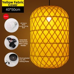 Handmade Bamboo Japanese Chinese Style Printed Lanterns