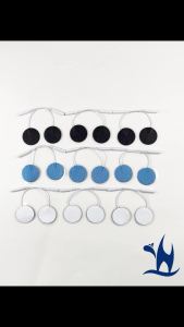YINHANG | 50/100pcs 32mm Blue TENS EMS Nerve Muscle Stimulator Electrode Pads Slimming Body Massager Patch Gel Accessories for Therapy And