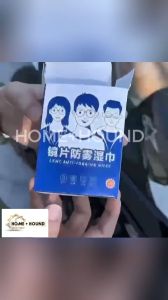 HOME+HOUND 100Pcs/Box Disposable Wipes For Eyeglasses Camera Lens Eyeglasses Cleaning And Disinfection Wipes