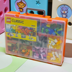 Transparent Storage Box for Lego Toy Block Sorting And Organizing Small Particles Classification Grids Adjustable Dividers Plastic