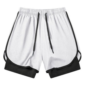 Womens Gym Workout Running 2 in 1 Shorts Summer Athletic Quick Dry Dual-Layered Shorts with Phone Pocket Towel Loop Activewear