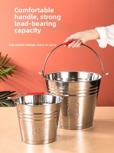 YANXING | Large Capacity Stainless Steel Bucket with Lid