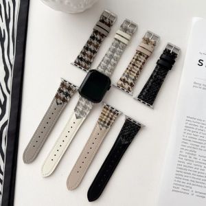 สายหนังสำหรับนาฬิกา Apple Ultra 49Mm-45Mm 44 42Mm 40Mm 40Mm 44 42Mm 45Mm ทอวงดนตรีสำหรับ IWatch Ultra 2 Series 9 8 7 6 5 4 3 2 1 Se Correa