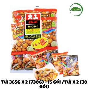 (TÚI 730G)  SNACK MIX CÁC LOẠI ĐẬU KIỂU NHẬT  DENROKU- TW MALL