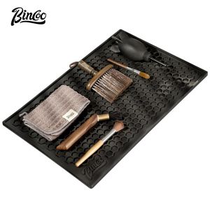 Bincoo Máy pha cà phê bàn chải làm sạch máy xay cà phê bàn chải làm sạch Bar lưu trữ đồ dùng vệ sinh