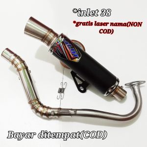 samlong knalpot racing slot leher drag roadrace inlet 38 buat beat vario pcx aerox nmax mio genio spin scopy
