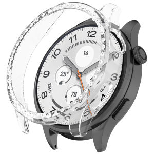 Single-Row Diamond Protector PC Hollow Case For Xiaomi Watch 5 Samrt Watch Strap Cover For Xiaomi Watch 5 Protective Shell Cases