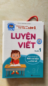 Bộ 8 cuốn bồi dưỡng phát triển trí tuệ - bộ 3 quyển luyện viết tập tô chữ số