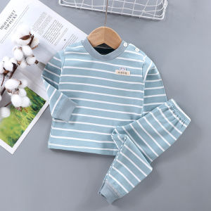 Warm Thermal Underwear for Children 2024 Autumn Long Sleeve Baby Clothes Boys Girls Thermal Innerwear Comfortable Breathable