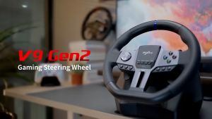 PXN V9 2nd Gen with HALL EFFECT PEDALS Racing Car Simulation 270/900 degree Racing Steering Wheel with 3-pedal Pedals Shifter PC/Laptop/P3/P4/Xbx One/Xbx Series/Switch