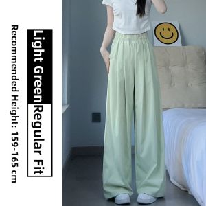 YIFANSHI | Black Japanese Style High Waist Slim Fit Straight Cut Womens Casual Trousers