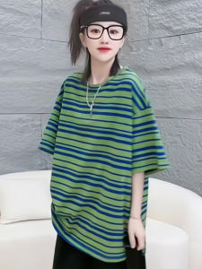 Elegant Loose Womens Short Sleeve T-Shirt Spring Summer Fashionable Casual Wear Shape Pear Shape Straight Body Type