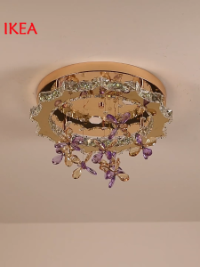 Nordic Bedroom Ceiling Light LED New Luxury Living Room Crystal Lamp Modern Simple Dining Room Light