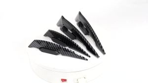 1pair Universal Motorcycle Front Decorative Front Fairing Winglets Spoilers Carbon Black Winglets Front Side Spoiler Accessories