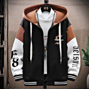 Jaket Varsity F8 Baseball Hoodie: OOTD Korean Style & Fleece Sablon Tebal Premium