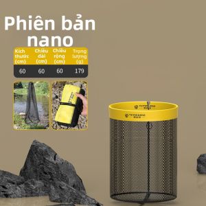 YEYINGZHE | Lưới Giữ Cá Khe Suối Xếp Gọn Cầm Tay Khô Nhanh