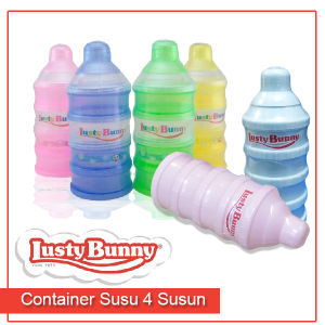 Lusty Bunny Container Susun 4 Tempat Susu Bayi - Satbe Store