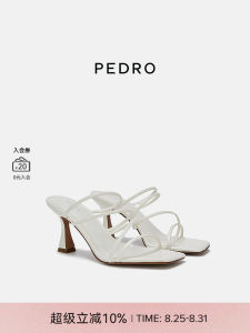 Pedro Fine Strap High Heels Womens Shoes Square Toe Stiletto Open Toe Sandals PW1-26680034