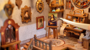 Tonecheer DIY Book Nook Leonardo da Vinci Puzzles (TQ135) DIY Miniature Dollhouse