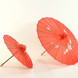 Hot Sale 56cm Handmade Classical Oilpaper Umbrella Bamboo Parasol Stage Performance Prop Dance Umbrella Handmade Craft Parasol