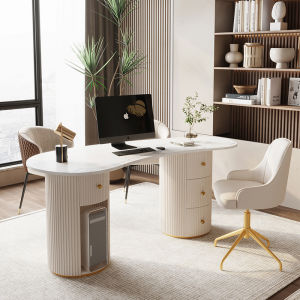 Accessible Luxury Internet Celebrity Beauty Salon Medical Consultation Room Reception Desk and Chair Consultation Room Negotiation Stone Plate Computer Desk Meeting Guest Office