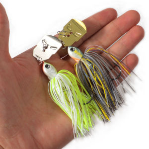 Chatterbait 16g 19g Fishing Lures Pesca Silicon Skirts Wobble Blade Spoon Rubber Jig Head Hook Wire Swimbait 1-3Pcs Spinner Bait