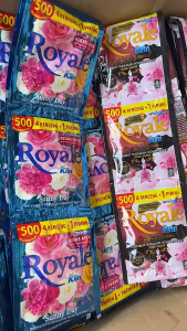 LAZKOIN 48 Sachet Royale 500 + 1 Piring pewangi pakaian Deterjen Cair