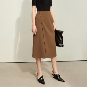 AMII | Minimalist A-Line Skirt Asymmetric Design