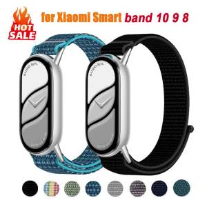 Nylon Strap for Xiaomi Mi Band 10 9 8 Bracelet NFC Wristbands Correa for Xiaomi Smart Band 10 9 Watch Sport Strap Accessories
