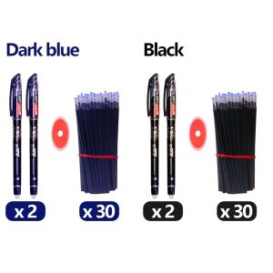 33/66pcs Erasable Pens 0.35mm Gel Pen Waterproof Gel Ink Stationery School Writing supplies for Notebook Office Student